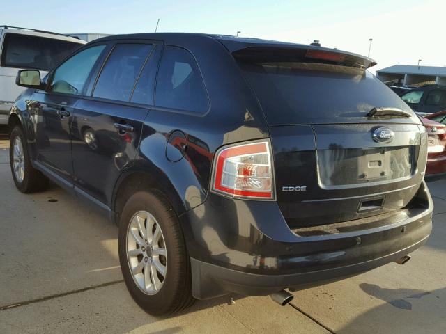 2FMDK3JC8ABA83095 - 2010 FORD EDGE SEL BLACK photo 3