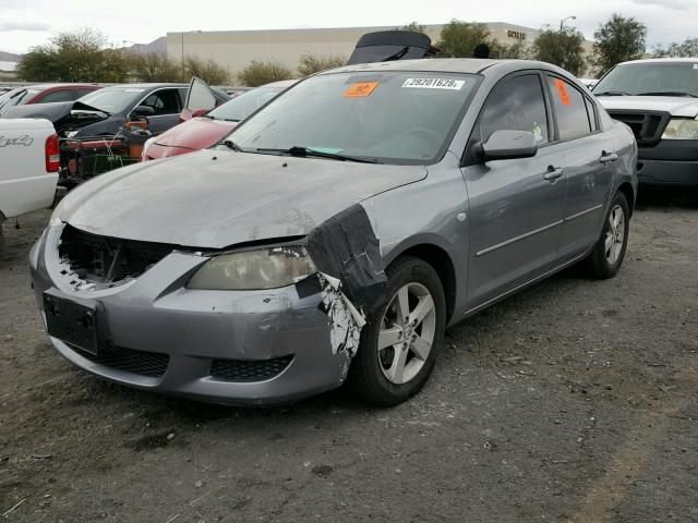 JM1BK12F851297188 - 2005 MAZDA 3 I GRAY photo 2