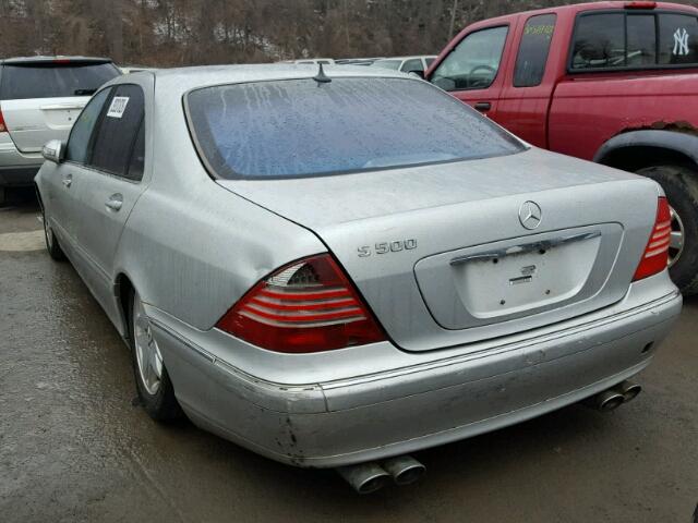 WDBNG75J03A320007 - 2003 MERCEDES-BENZ S 500 GRAY photo 3