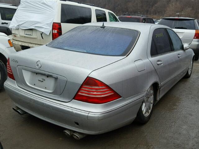 WDBNG75J03A320007 - 2003 MERCEDES-BENZ S 500 GRAY photo 4