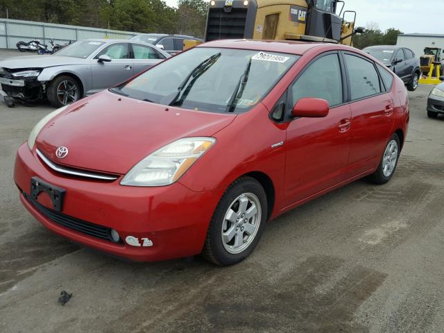 JTDKB20U177594410 - 2007 TOYOTA PRIUS RED photo 2