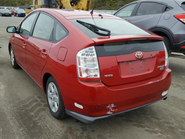 JTDKB20U177594410 - 2007 TOYOTA PRIUS RED photo 3