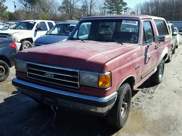 1FMEU15N4MLA58780 - 1991 FORD BRONCO U10 RED photo 2