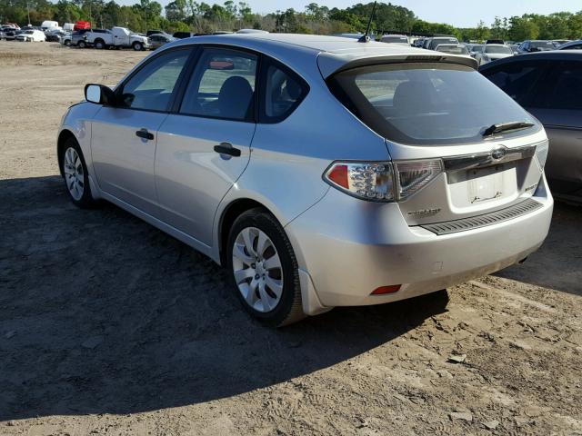 JF1GH61608H819025 - 2008 SUBARU IMPREZA 2. SILVER photo 3