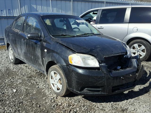KL1TD56697B071391 - 2007 CHEVROLET AVEO BASE Czarny zdjęcie 1