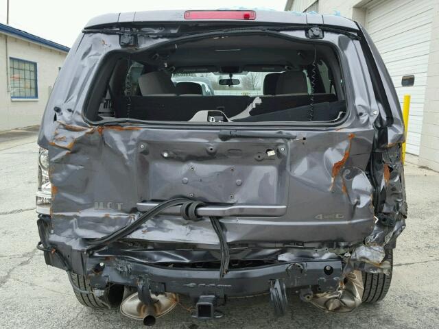 5FNYF4H25FB075995 - 2015 HONDA PILOT LX GRAY photo 9