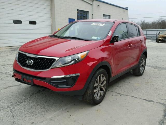 KNDPB3AC3F7711310 - 2015 KIA SPORTAGE L RED photo 2