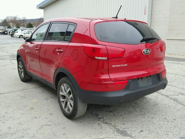 KNDPB3AC3F7711310 - 2015 KIA SPORTAGE L RED photo 3