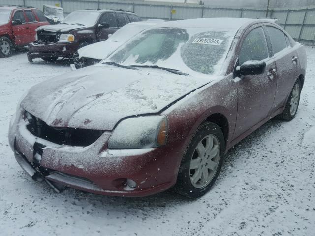 4A3AB36F06E055908 - 2006 MITSUBISHI GALANT ES MAROON photo 2