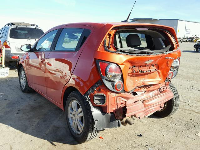 1G1JA6SH4C4150013 - 2012 CHEVROLET SONIC LS 橙色 照片 3
