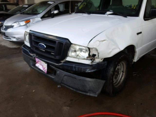 1FTYR10U54PA57275 - 2004 FORD RANGER WHITE photo 9