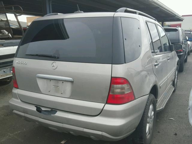 4JGAB75E85A537756 - 2005 MERCEDES-BENZ ML 500 BEIGE photo 4