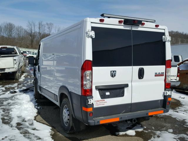 3C6TRVAG3HE523843 - 2017 RAM PROMASTER WHITE photo 3