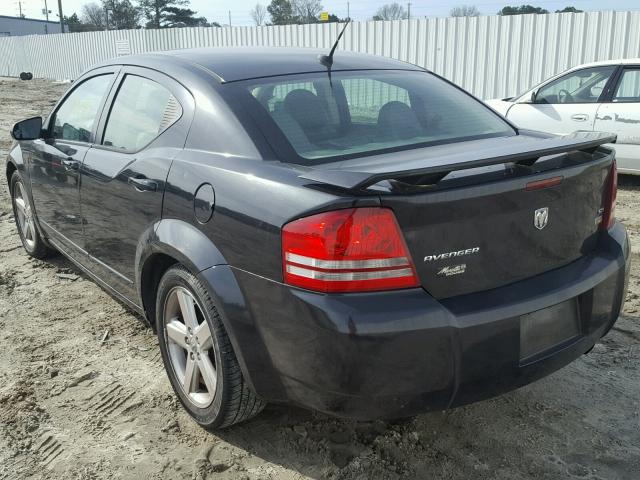 1B3LC56R78N685914 - 2008 DODGE AVENGER SX BLACK photo 3