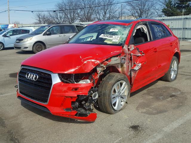 WA1BCCFS8HR015289 - 2017 AUDI Q3 PREMIUM RED photo 2