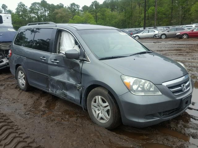 5FNRL38677B445811 - 2007 HONDA ODYSSEY EX GRAY photo 1