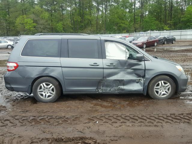 5FNRL38677B445811 - 2007 HONDA ODYSSEY EX GRAY photo 9