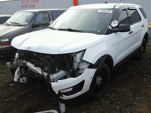 1FM5K8ARXGGB37200 - 2016 FORD EXPLORER P WHITE photo 2