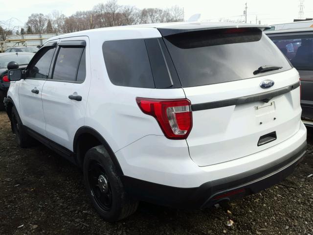 1FM5K8ARXGGB37200 - 2016 FORD EXPLORER P WHITE photo 3