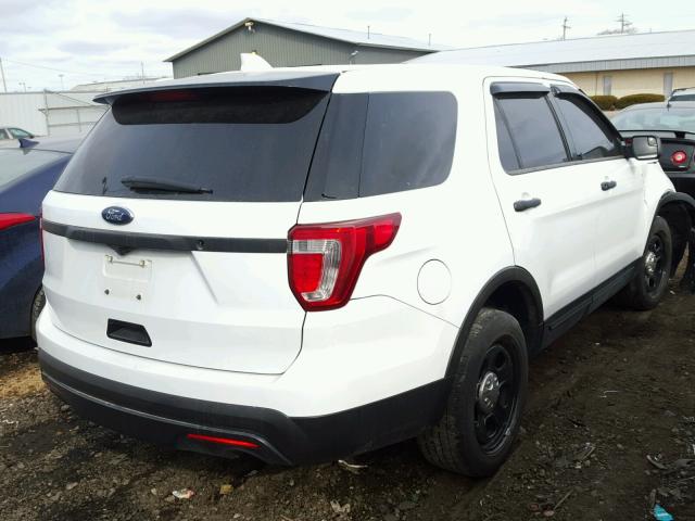 1FM5K8ARXGGB37200 - 2016 FORD EXPLORER P WHITE photo 4