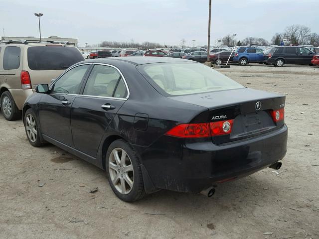 JH4CL96884C035118 - 2004 ACURA TSX BLACK photo 3