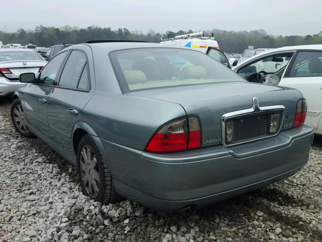 1LNHM87A05Y609047 - 2005 LINCOLN LS GREEN photo 3