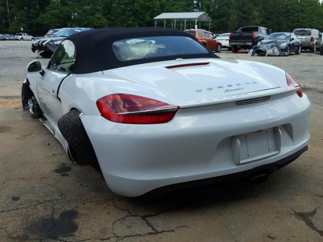 WP0CA2A87FS120532 - 2015 PORSCHE BOXSTER WHITE photo 2