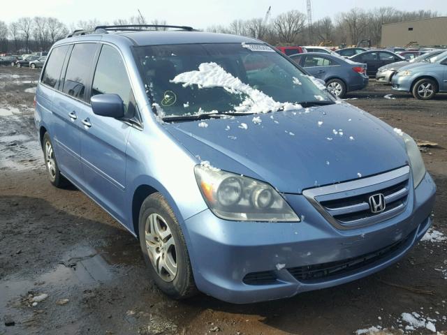 5FNRL38435B075033 - 2005 HONDA ODYSSEY EX BLUE photo 1