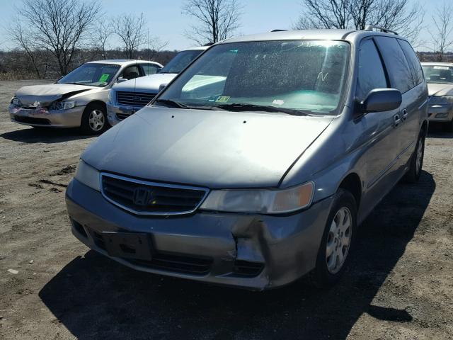 2HKRL180X2H550126 - 2002 HONDA ODYSSEY EX GRAY photo 2