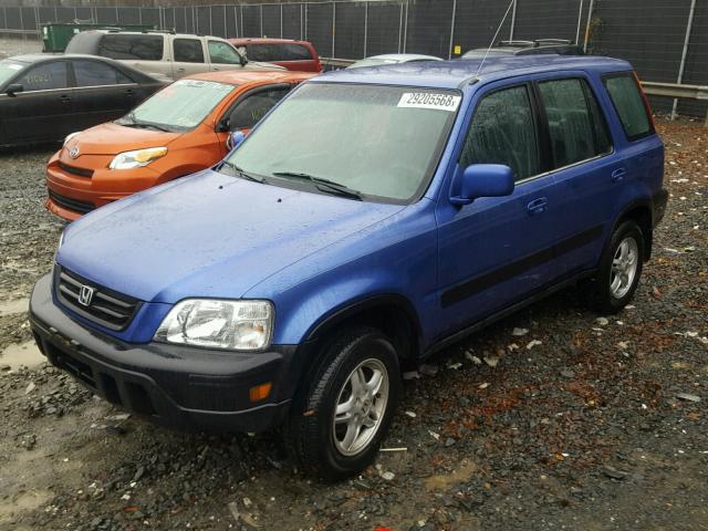 JHLRD1868YC058543 - 2000 HONDA CR-V EX BLUE photo 2