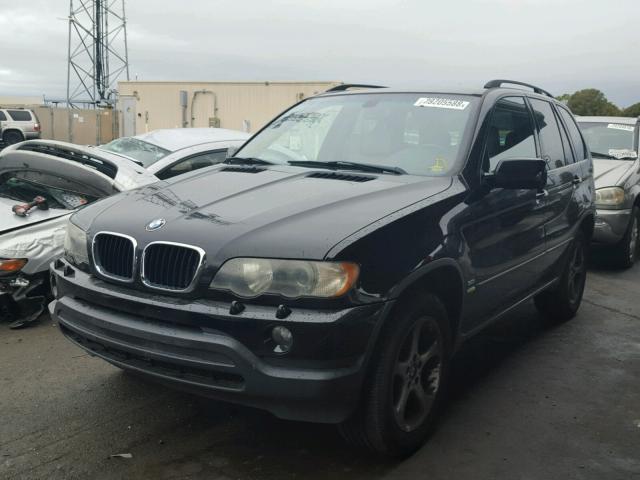 5UXFA53523LV78646 - 2003 BMW X5 3.0I BLACK photo 2