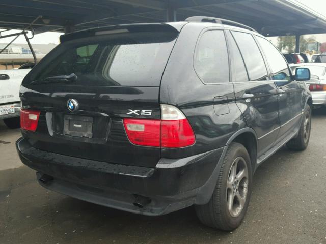 5UXFA53523LV78646 - 2003 BMW X5 3.0I BLACK photo 4