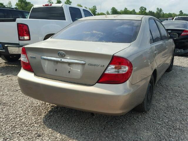 4T1BE32K44U340854 - 2004 TOYOTA CAMRY LE 金色 照片 4