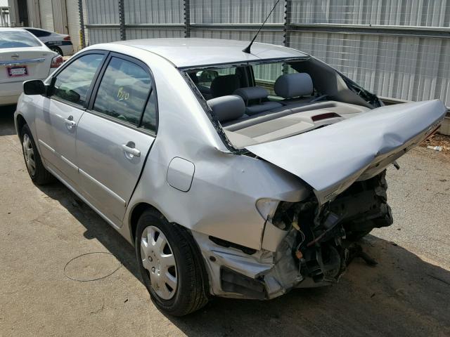 2T1BR32E98C892856 - 2008 TOYOTA COROLLA CE SILVER photo 3