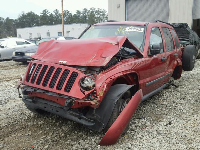 1J4GK38K75W689517 - 2005 JEEP LIBERTY RE RED photo 2