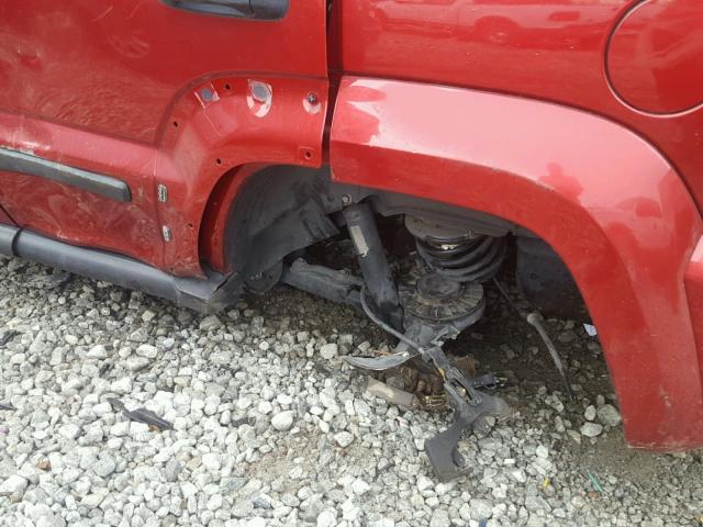 1J4GK38K75W689517 - 2005 JEEP LIBERTY RE RED photo 9