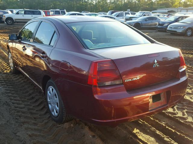 4A3AB36F87E049209 - 2007 MITSUBISHI GALANT ES MAROON photo 3