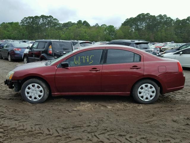 4A3AB36F87E049209 - 2007 MITSUBISHI GALANT ES MAROON photo 9