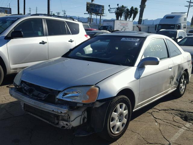 1HGEM22901L083769 - 2001 HONDA CIVIC SI SILVER photo 2