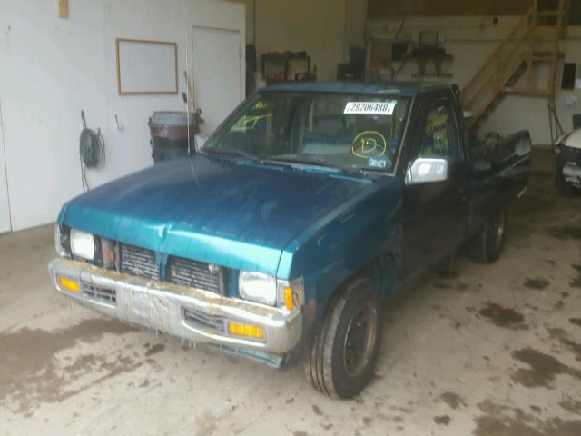 1N6SD11S6SC446624 - 1995 NISSAN TRUCK E/XE GREEN photo 2