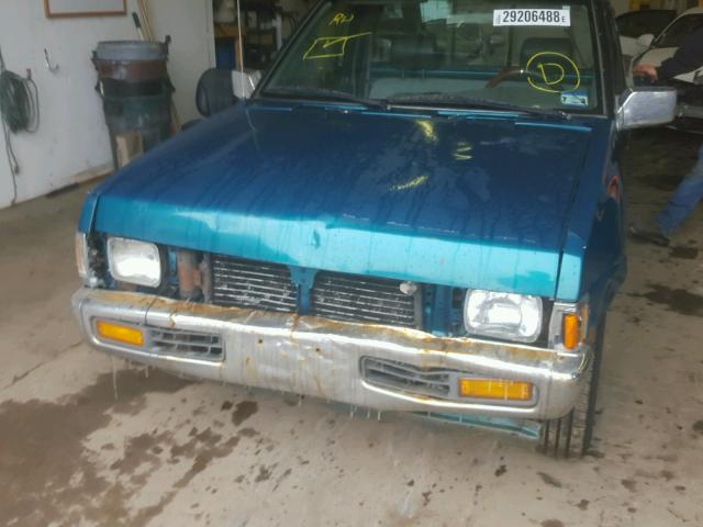 1N6SD11S6SC446624 - 1995 NISSAN TRUCK E/XE GREEN photo 9