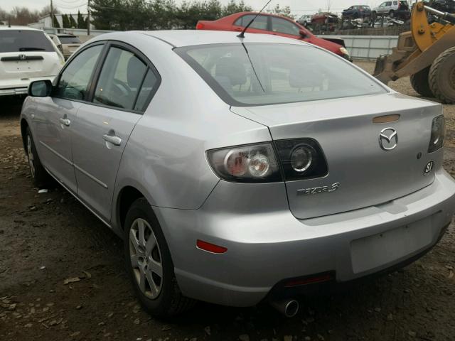 JM1BK12G781802960 - 2008 MAZDA 3 I SILVER photo 3