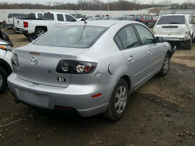 JM1BK12G781802960 - 2008 MAZDA 3 I SILVER photo 4