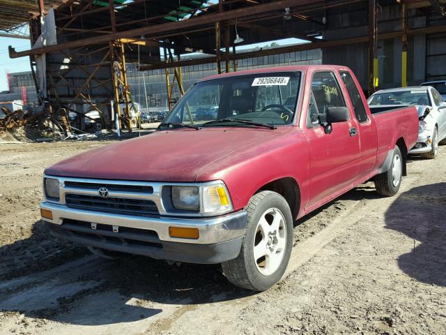 JT4RN93P1P5085174 - 1993 TOYOTA PICKUP 1/2 RED photo 2