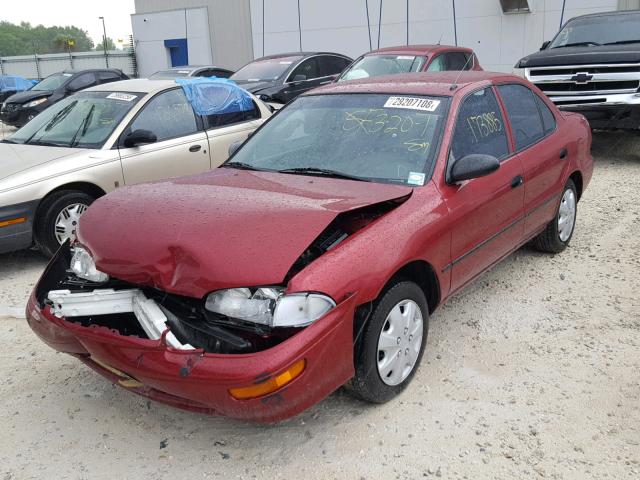 1Y1SK5263SZ028046 - 1995 GEO PRIZM BASE RED photo 2