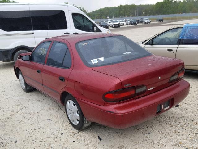 1Y1SK5263SZ028046 - 1995 GEO PRIZM BASE RED photo 3