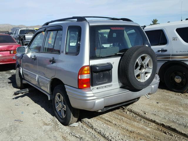 2CNBJ634026912172 - 2002 CHEVROLET TRACKER LT SILVER photo 3