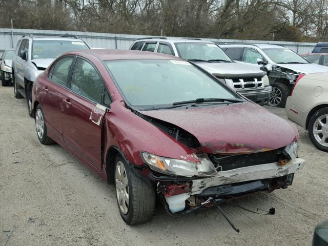 2HGFA1F57BH505954 - 2011 HONDA CIVIC LX BURGUNDY photo 1