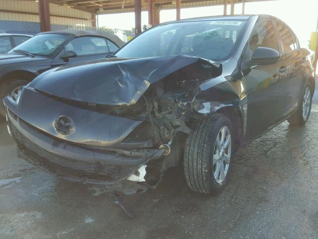 JM1BL1SF6A1322600 - 2010 MAZDA 3 I BLACK photo 2