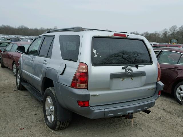 JTEBT14R630009106 - 2003 TOYOTA 4RUNNER SR SILVER photo 3